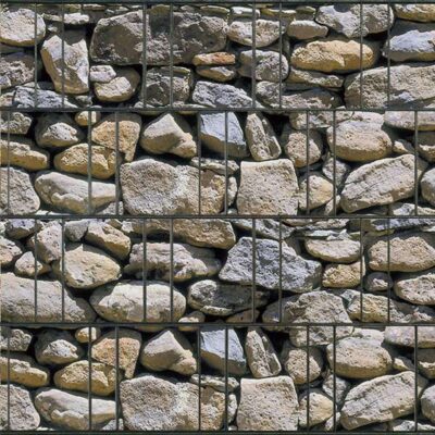 Algarve – Bedruckter Sichtschutzstreifen für Doppelstabmattenzaun | Mediterranes Motiv beidseitig bedruckt | UV-beständig & wetterfest | 26 m Rolle, 19 cm Höhe