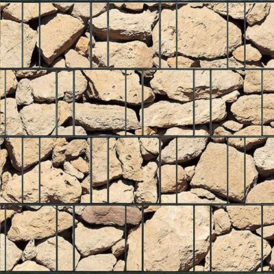 Ibiza – Bedruckter Sichtschutzstreifen für Doppelstabmattenzaun | Beidseitig bedruckt & wetterfest | 26 m Rolle | UV-beständig & pflegeleichtes Textilgewebe